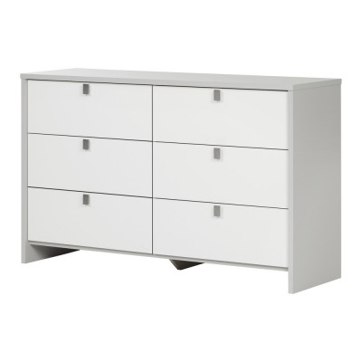 Cookie Dresser (Soft Gray and Pure White)